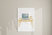16 Computer Desk Clipart, a Decorative Illustration by Pati Charm Studio (Thumbnail 7 of 8)