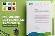 MS Word Letterhead Template, a Stationery Template by ContestDesign (Thumbnail 1 of 6)
