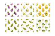Cute Vegetables Clipart and Patterns, a Food Illustration by Bielousova Art (Thumbnail 4 of 5)