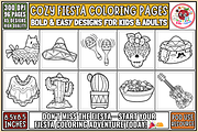 Cozy Fiesta Bold&Easy Coloring Pages, a Seasonal Illustration by EduEnrich (Thumbnail 1 of 3)