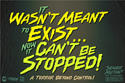 Sewer Mutant - Spooky Comic Font, a Handwritten Font by Remedy667 (Thumbnail 3 of 6)