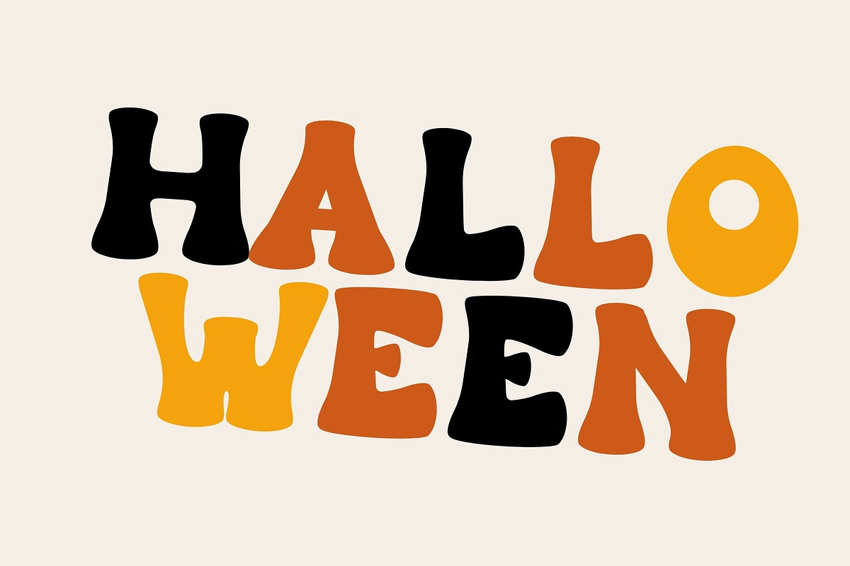 Rainbow Night is a retro groovy font, a Handwritten Font by Brown Cupple (Photo 3 of 6)