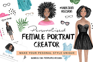 Personalised female portrait creator