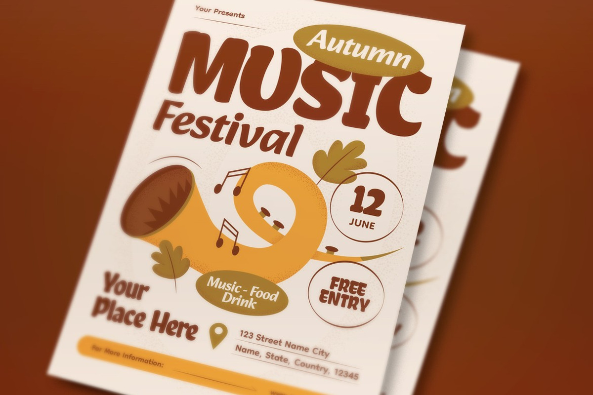Autumn Music Festival Flyer preview 2