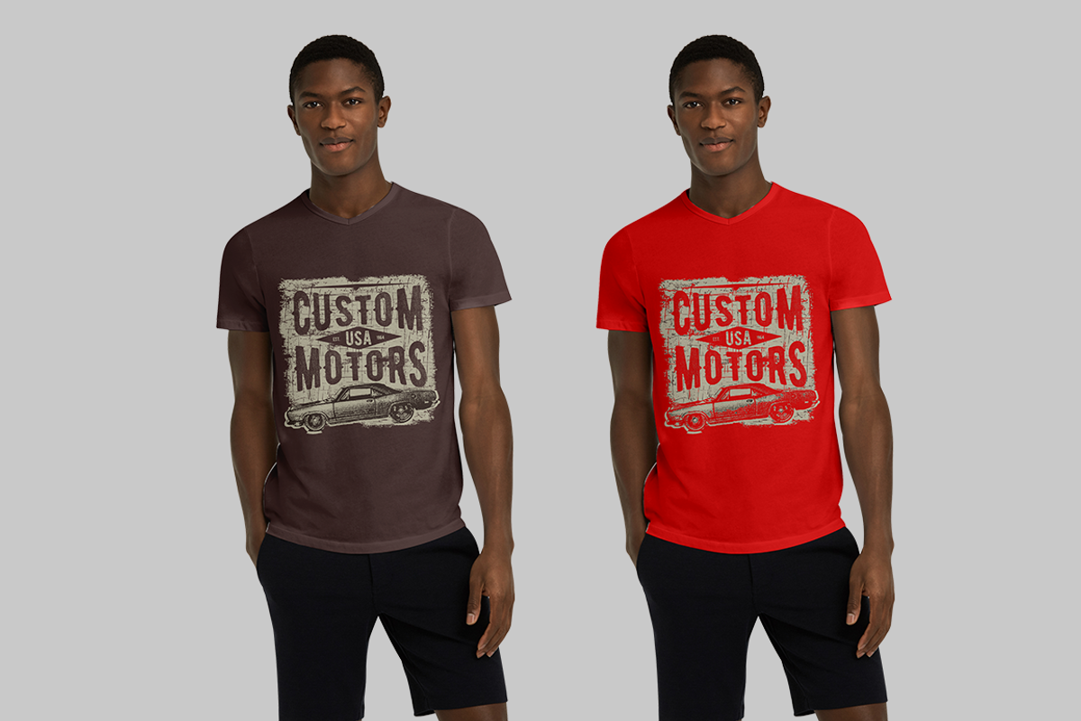 T-shirt Mock-up (African Model), a Shirt Mockup by Mock-up Store (Photo 2 of 6)