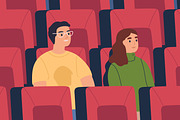 Couple at the cinema, a Person Illustration by Good Studio (Thumbnail 2 of 3)