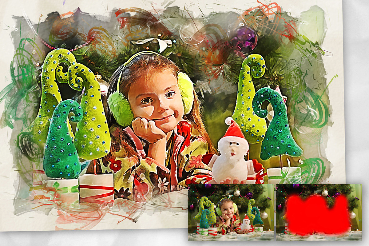Marker Illustration Photoshop Action, an Action Add-On by GorynArt (Photo 5 of 15)