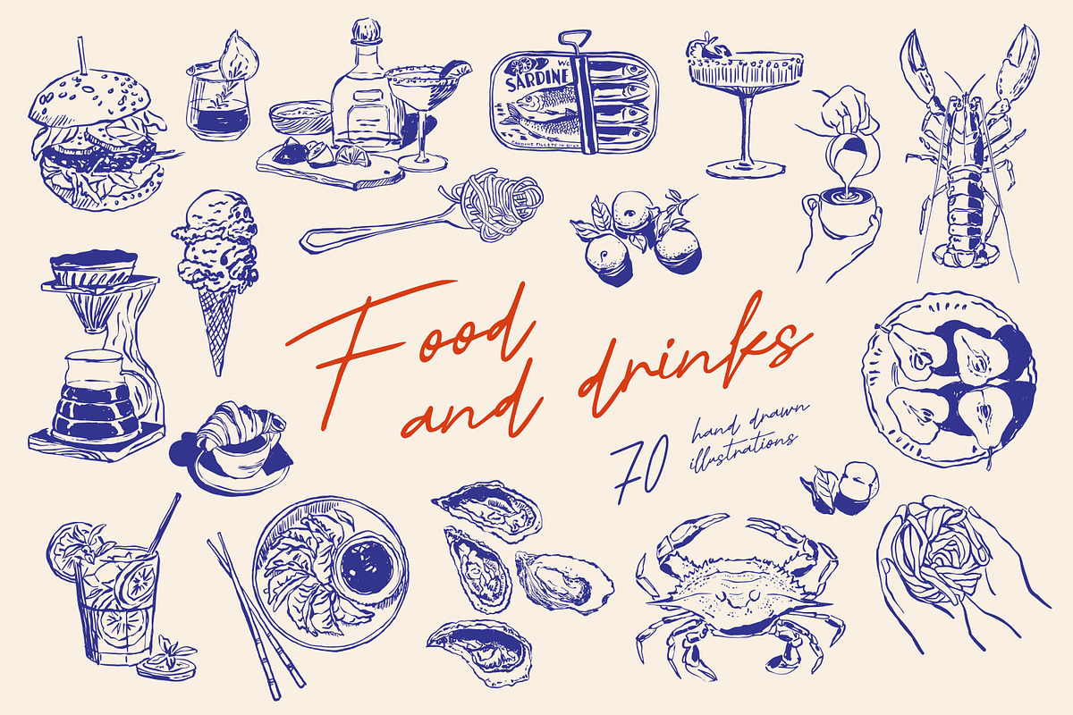 Food Illustrations, a Food Illustration by DesignThatMatters (Photo 1 of 12)