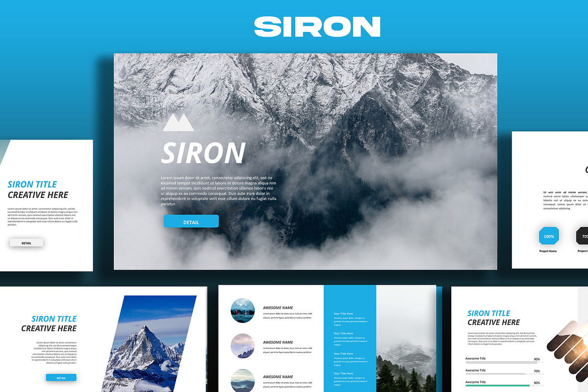 Siron Minimal Keynote, a Presentation Template by Infinity Vector Studio (Photo 1 of 5)