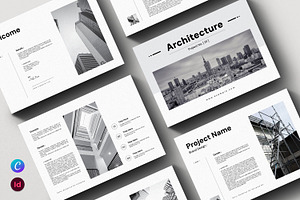 Architecture Brochure Template, a Brochure Template by PrintIdea