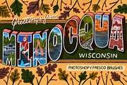 Minocqua Photoshop & Fresco Brushes, a Brushes & More by studio.pancz (Thumbnail 1 of 4)