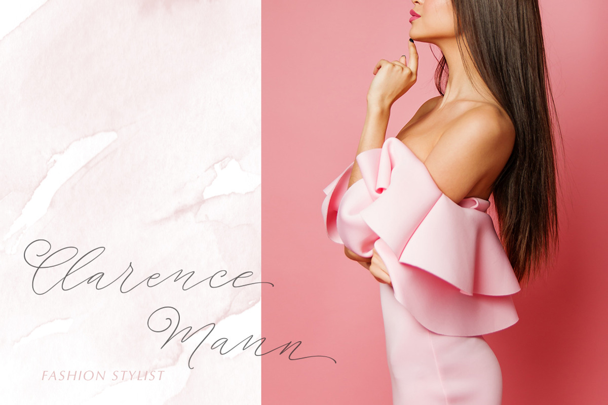 Morning tea. Script font. preview 7