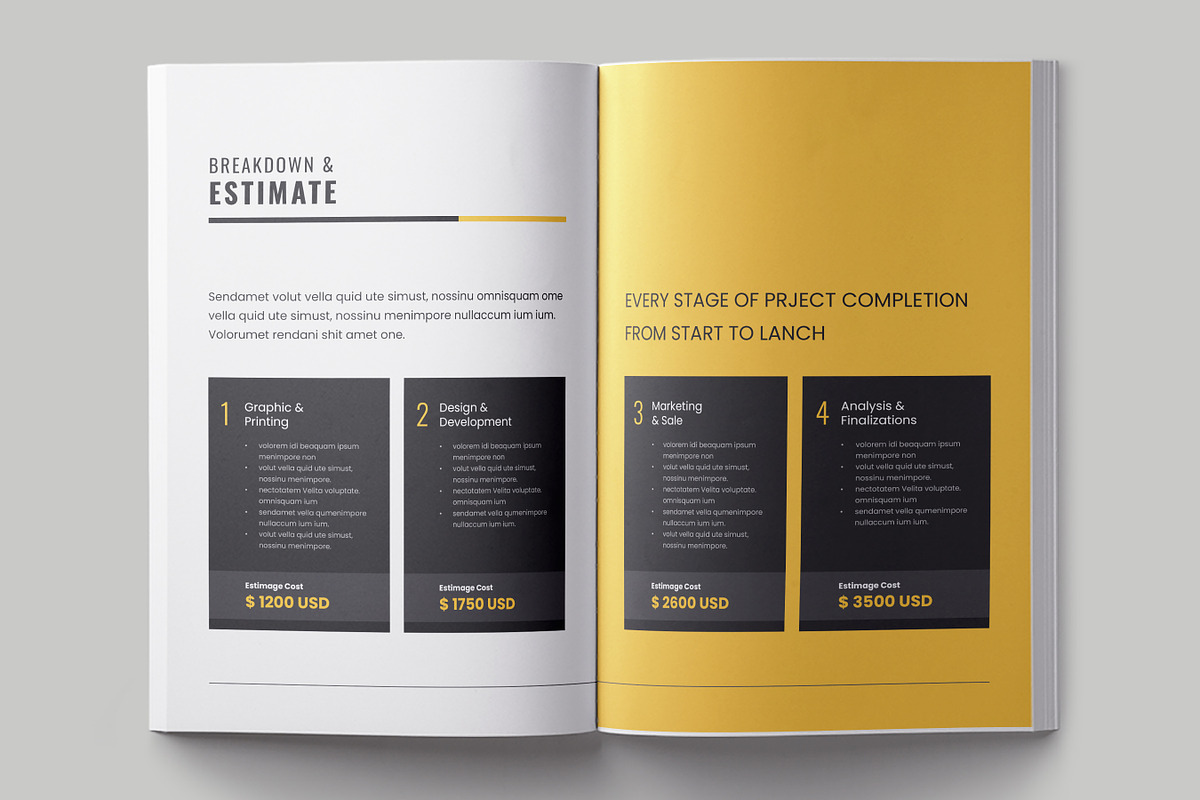 Project Proposal Template, Canva, a Brochure Template by DesVert (Photo 7 of 10)