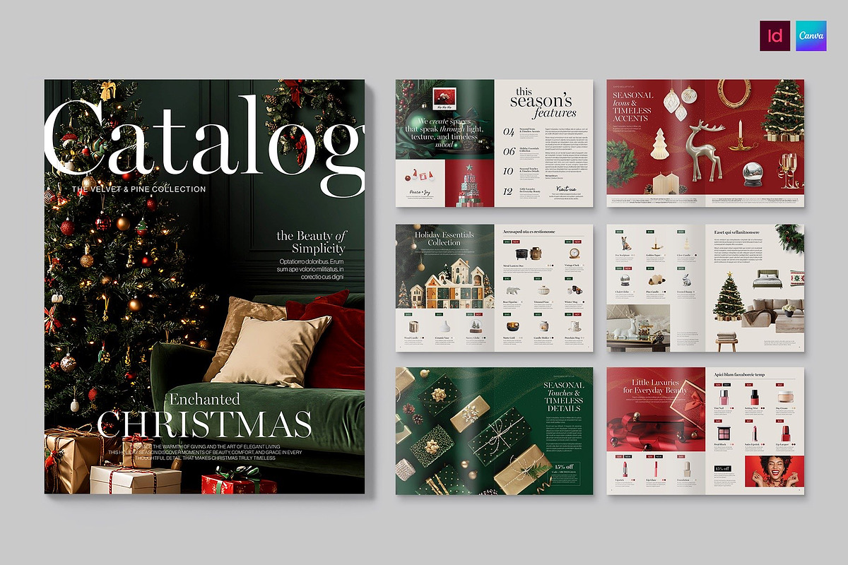 Christmas Catalog Template, a Brochure Template by BrandPacks (Photo 2 of 6)