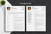 Minimal Resume Template Pack | Canva, a Resume Template by Lux Resume (Thumbnail 2 of 9)