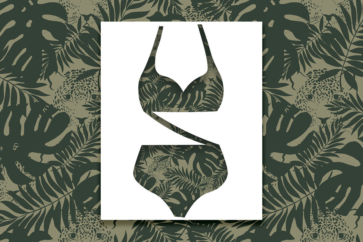 Tropical Leopard Seamless Pattern, a Pattern Graphic by Oksana Dovhopol Art (Photo 12 of 25)