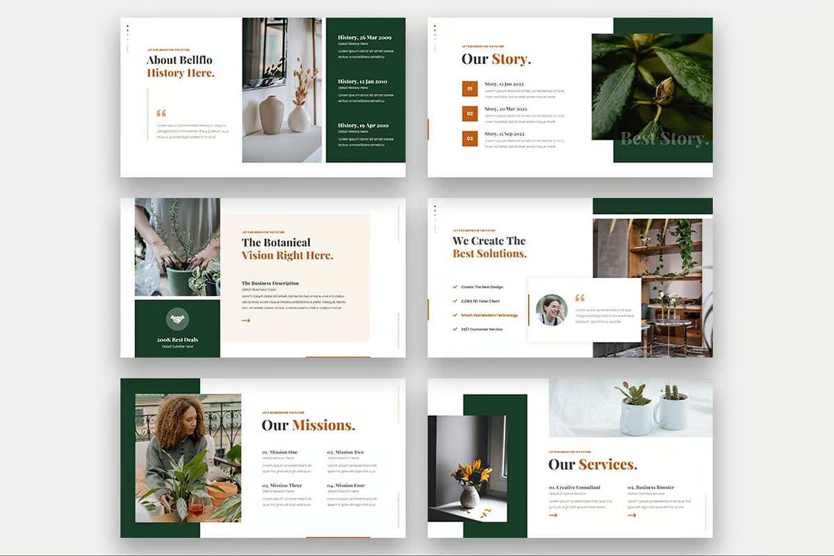Bellflo - Botanical Powerpoint, a Presentation Template by Fit-tee (Photo 6 of 6)