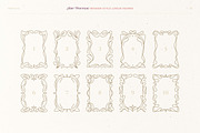 Art Nouveau Modern Linear Frames Set, a Graphic by MaryArt (Thumbnail 3 of 6)