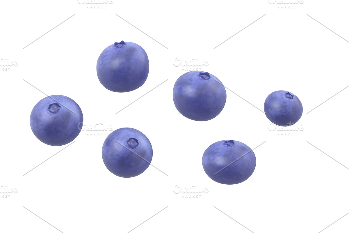 blueberry blueberries graphic, an Object Graphic by CGTech