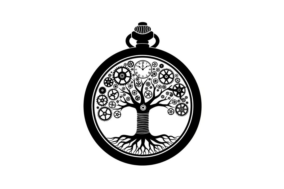 Steampunk Tree of Life Symbol Bundle, an Illustration by yasushie (Photo 3 of 31)