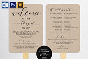 Wedding Program Fan SHR383, an Invitation Template by Shafura_Wedding (Thumbnail 1 of 4)