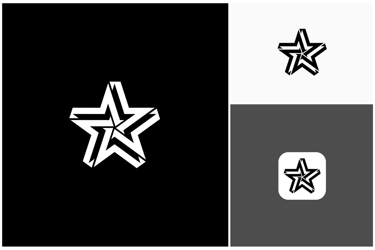Star Spark Geometry Modern Logo, a Branding & Logo Template by ika trisiana (Photo 2 of 2)