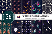 Witchcore Magical Halloween Patterns, a Pattern Graphic by Coco Bloom (Thumbnail 1 of 6)