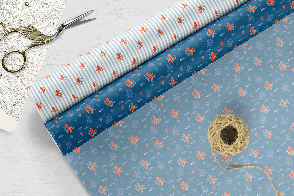 Scandinavian Kids Seamless Patterns, a Pattern Graphic by Oksana Dovhopol Art (Photo 13 of 15)
