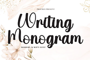 Writing Monogram, a Handwritten Font by FreshTypeINK (Thumbnail 1 of 6)