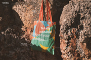 Summer Tote Bag Mockups, a Merchandise Mockup by Mocku (Thumbnail 10 of 12)