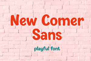 New Comer Sans - Playful Marker Font