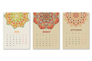 2019 New Year Calendar Mandala Style, a Stationery Template by Noree (Thumbnail 4 of 5)