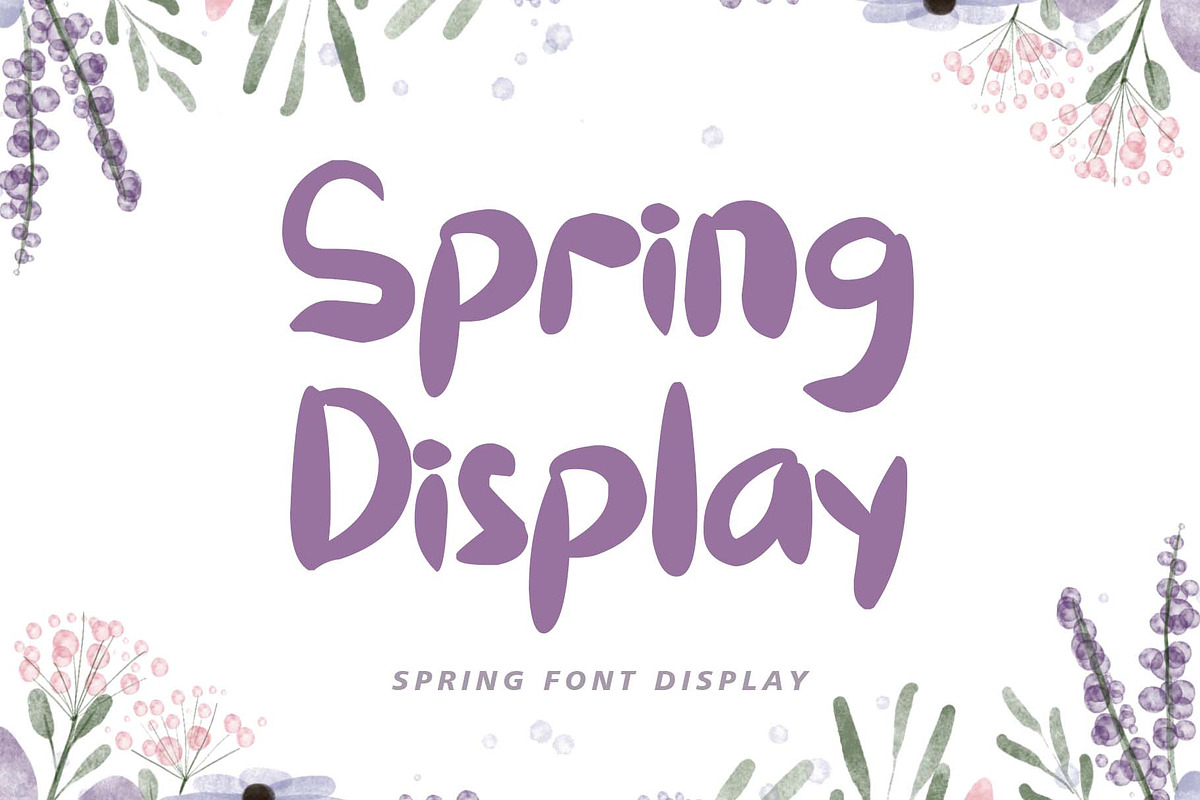 Spring Display, a Handwritten Font by Yoga Letter (Photo 1 of 6)