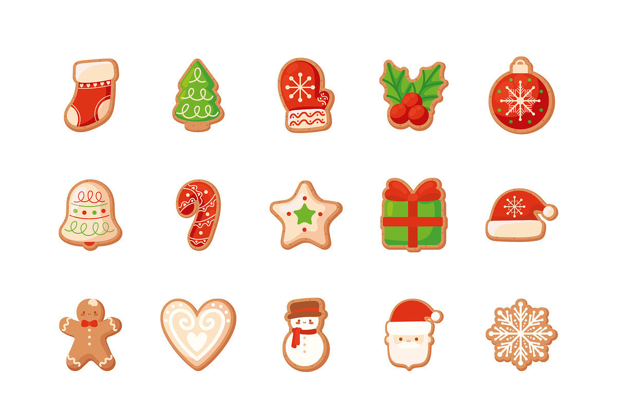 Christmas Cookies Illustration Set