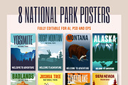 National Park Poster, an Illustration by Skilline Supply Co. (Thumbnail 1 of 10)