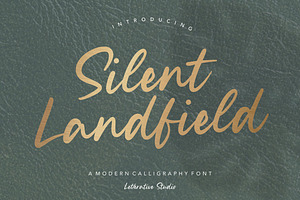 Silent Landfield - Modern Font