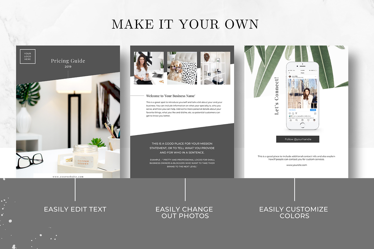 Price Guide - Service based business, a Presentation Template by Just Like White Creative (Photo 6 of 7)