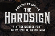 Hardsign - Layered Font, a Blackletter Font by Blankids Studio (Thumbnail 9 of 9)