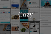 Cozy UI Kit for Blog / Magazine, an UI Kit Template by Dorin007 (Thumbnail 1 of 5)