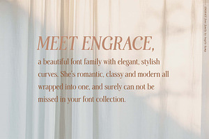 Engrace Serif Font Family Typeface