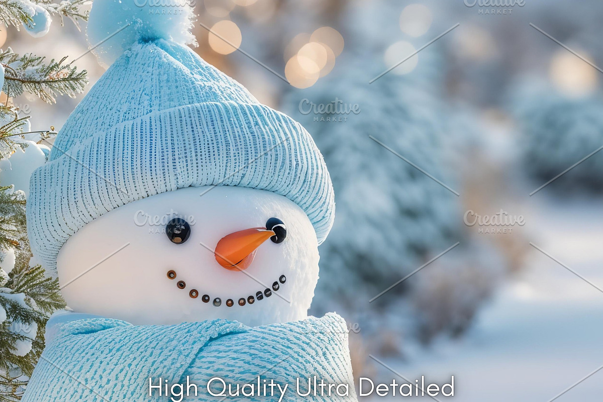 Pastel Snowman Christmas Backdrop, a Background Photo by Winwin Design Art (Photo 2 of 9)