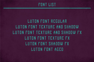 Luton Vintage Label Typeface