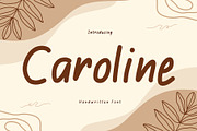Caroline is a cute handwritten font, a Handwritten Font by Brown Cupple (Thumbnail 1 of 5)