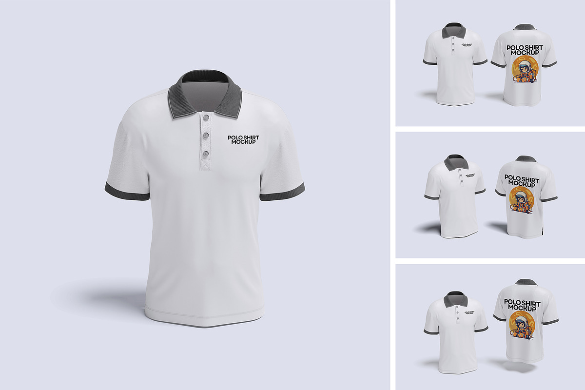 Polo Shirt Mockup, a Shirt Mockup by xavier_studio (Photo 2 of 5)