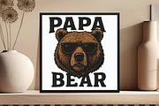 Papa Bear Sublimation PNG, an Illustration by DreamCafeArt (Thumbnail 5 of 7)