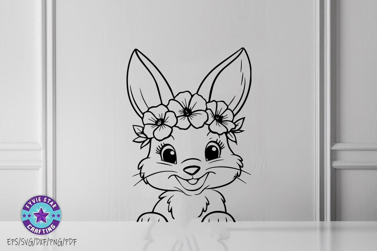 Easter Bunny Cute Bunny Svg Png Bund, an Object Graphic by FiveStarCrafting (Photo 13 of 14)
