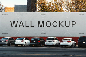 Parking Lot Wall Mockup