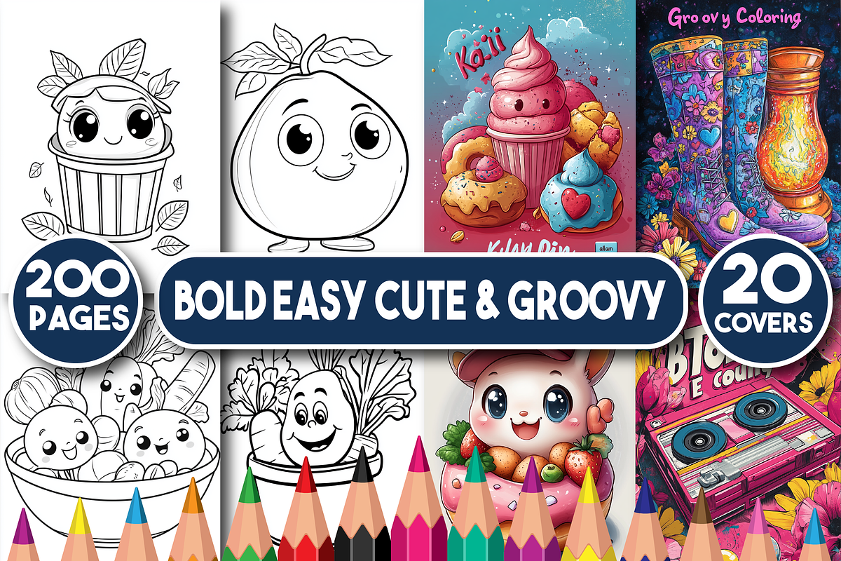 Bold Easy Cute & Groovy Coloring, an Animal Illustration by Design Home (Photo 1 of 3)