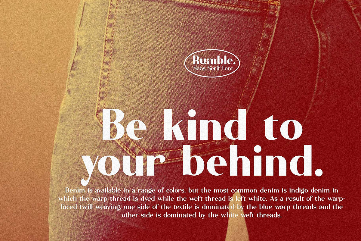 Rumble//Elegant Typeface preview 4