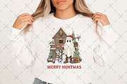 Merry Huntmas Christmas Ghost, an Illustration by Craft Nest (Thumbnail 2 of 6)